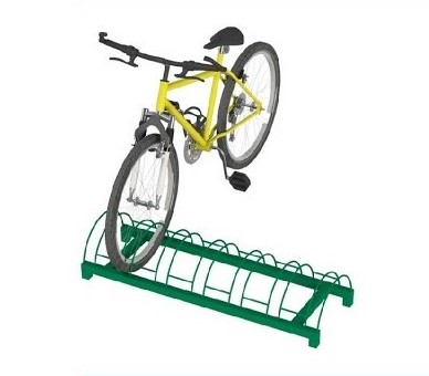 Rack de piso para cicloparqueaderos o biciparqueaderos