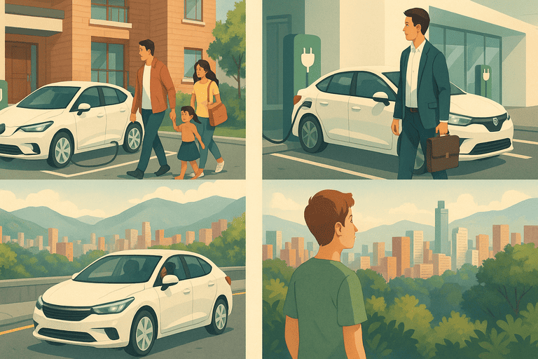 Perfiles de usuarios para los que un carro eléctrico es ideal en Medellín