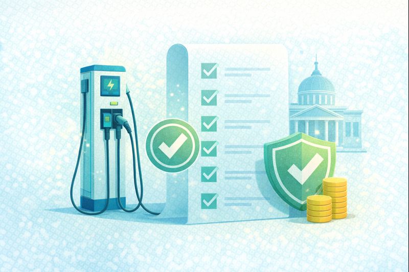 Esquema de cumplimiento normativo para estaciones de carga de vehículos eléctricos en Colombia