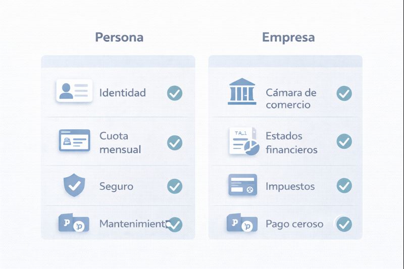 Checklist de requisitos comunes para leasing y renting de vehículo en Colombia