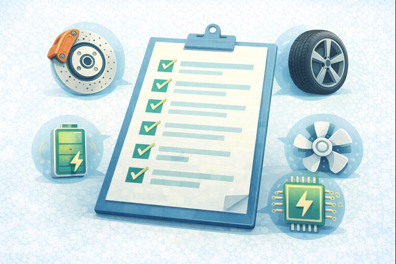 Checklist de servicios de mantenimiento para carros eléctricos en Colombia
